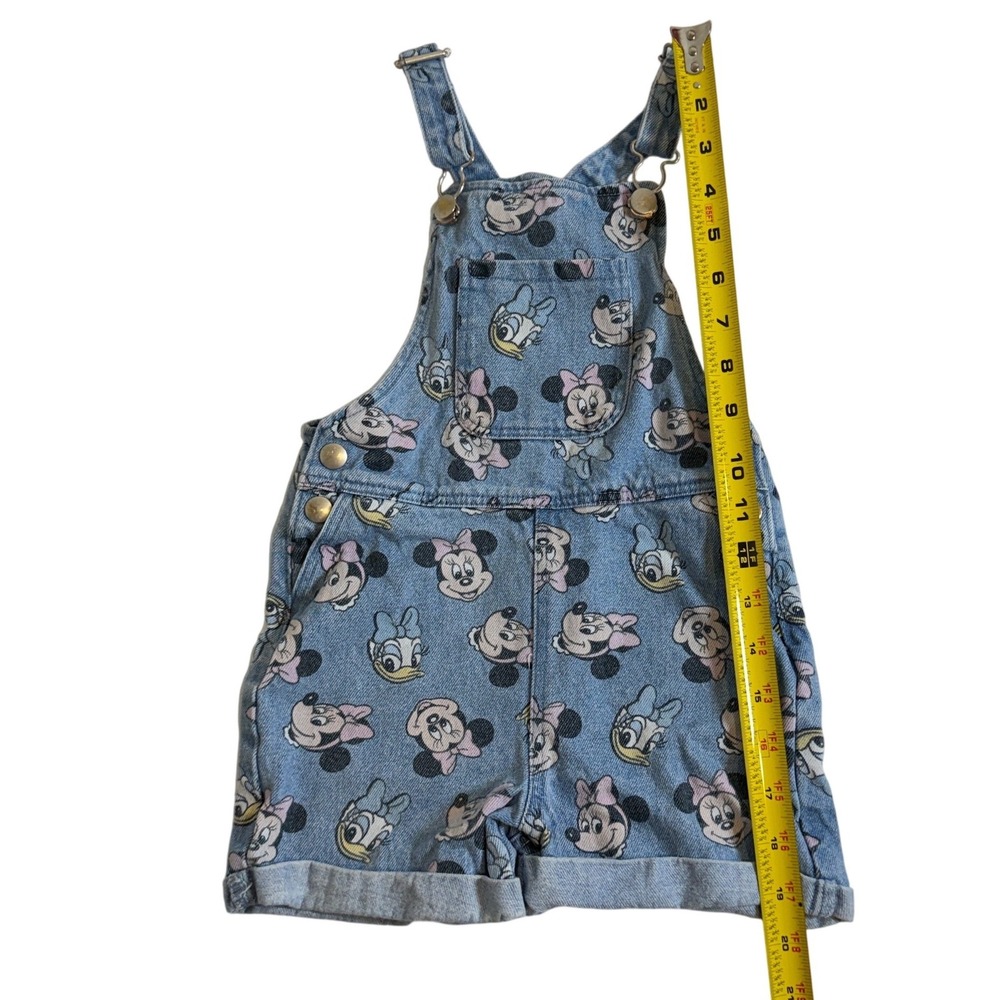 Disney Primark Girls Minnie Mouse Daisy Duck Denim Shortalls Overalls 3-4Y - Picture 3 of 12